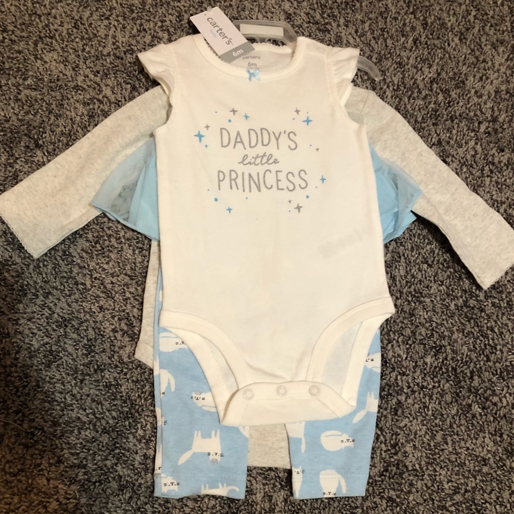 Carters 3 piece Baby Girl Set